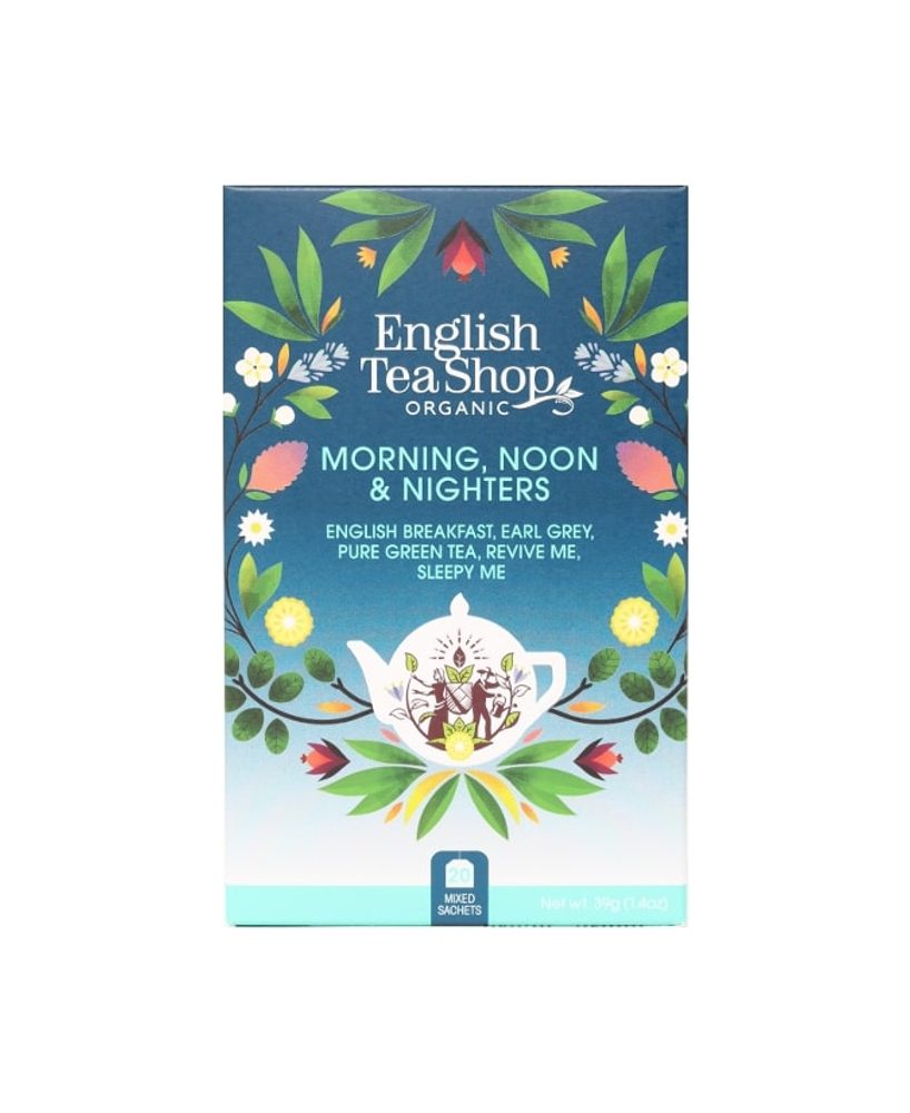 ENGLISH TEA SHOP bio teaválogatás, 'Morning, Noon & Nighters' 20 filter / 5 íz akciós termékkép 1