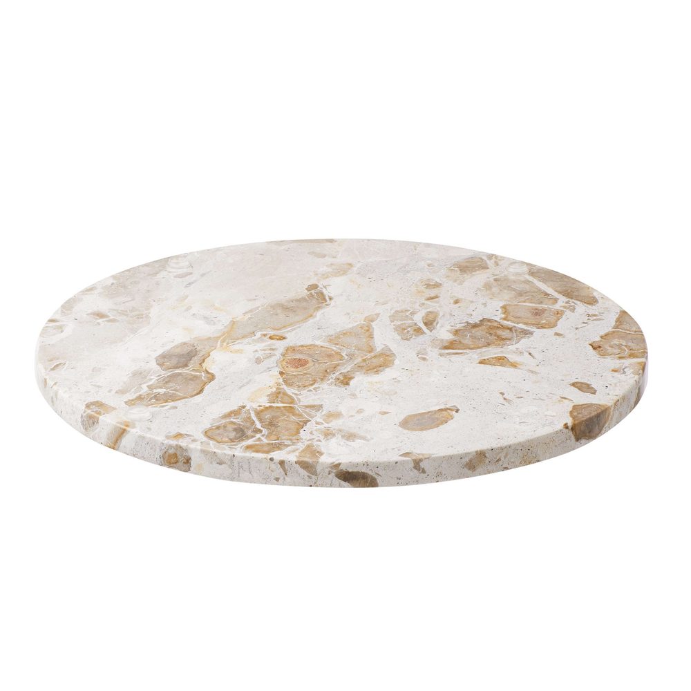MARBLE márvány tál, bézs Ø30cm termék 2. képe