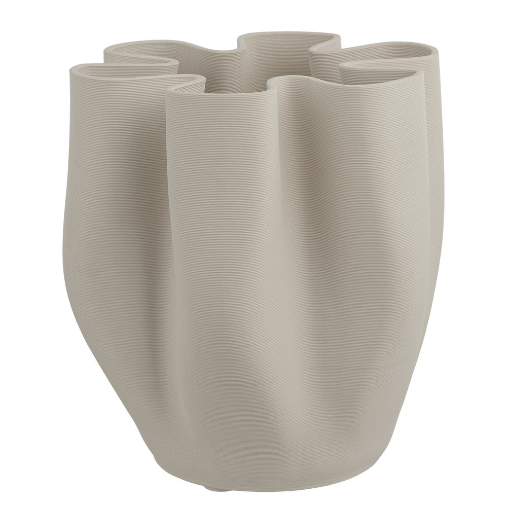 VISION 3D nyomtatott porcelán váza, fehér akciós termékkép 1
