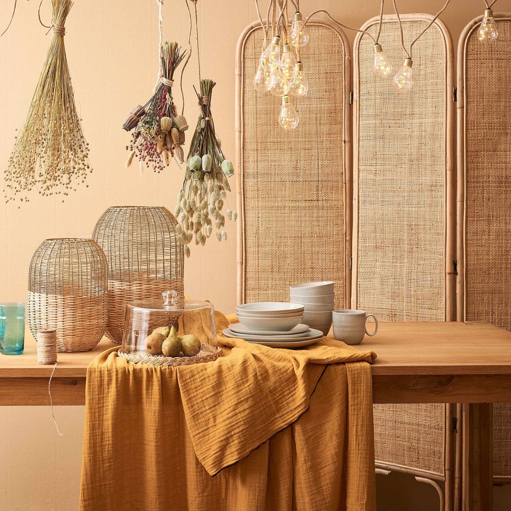 BOHO LOUNGE rattan paraván 120x180cm termék 2. képe