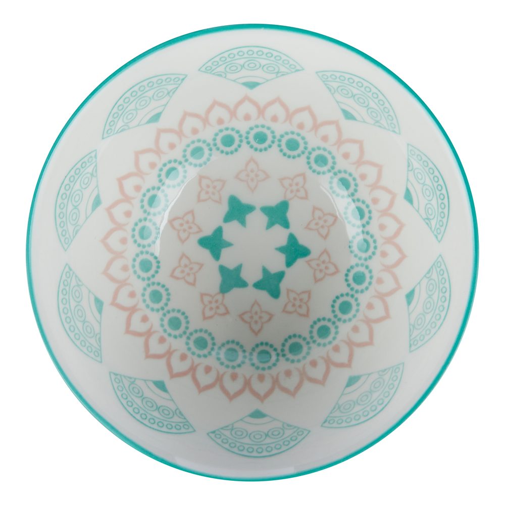ORNAMENTS tálka 240 ml, zöld-rózsaszín termék 2. képe