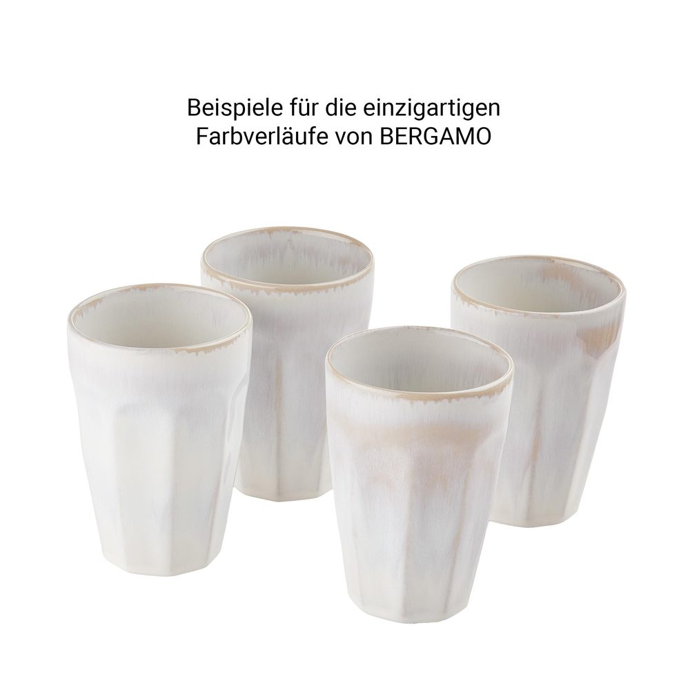 BERGAMO Latte Macchiato bögre, fehér 330ml termék 2. képe