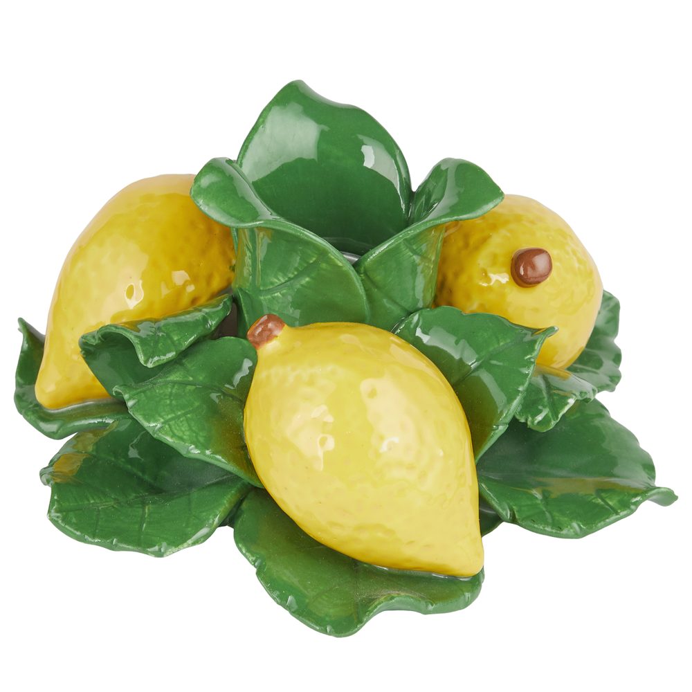 LEMON kerámia gyertyatartó 8 cm