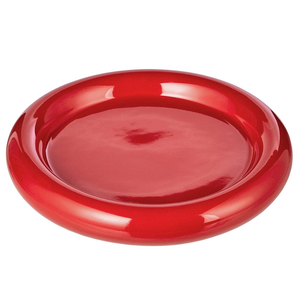 GROOVE reggeliző tányér piros Ø 17 cm