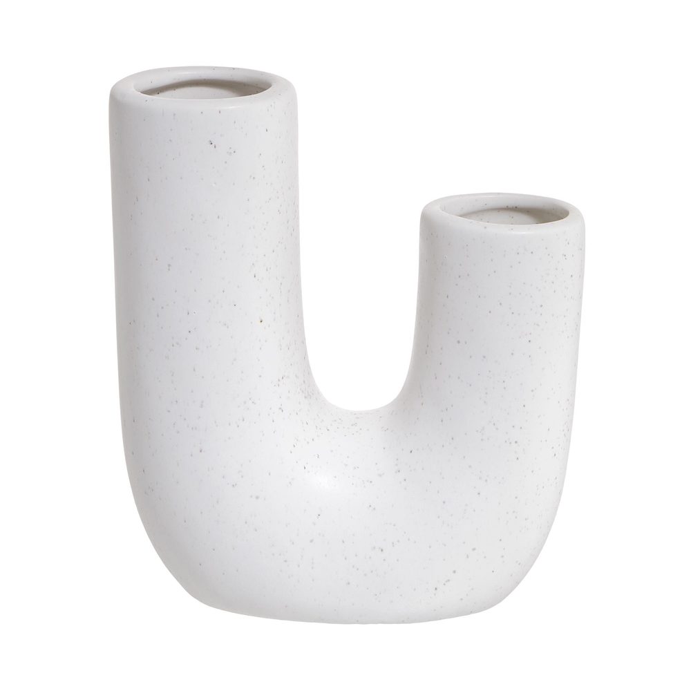 TUBE váza, fehér 18cm termék 2. képe