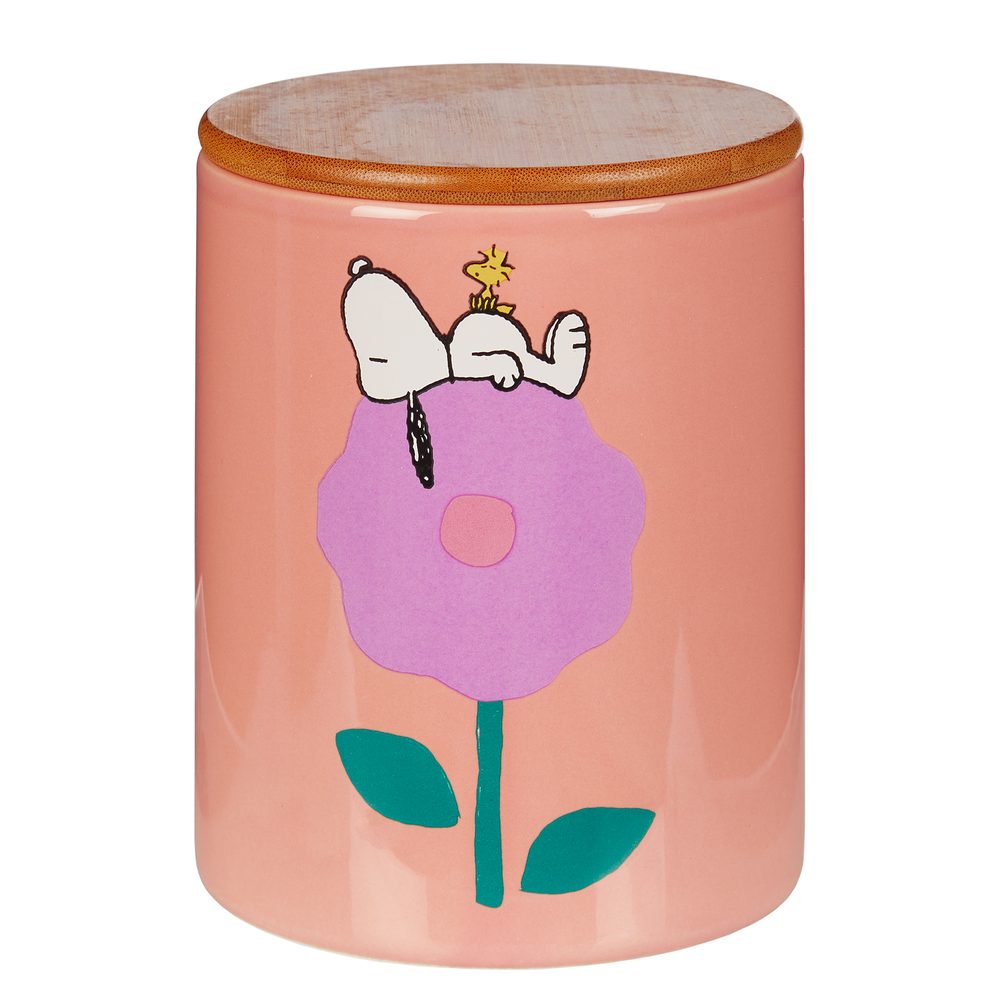 PEANUTS tároló doboz 16 cm, rózsaszín akciós termékkép 1