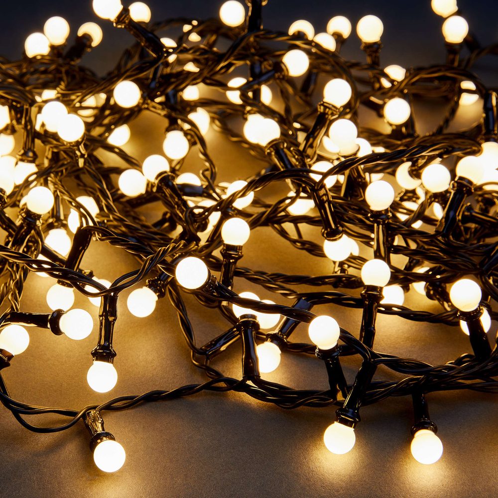 WHITE BULBS LED kültéri égősor, 200 égővel akciós termékkép 1