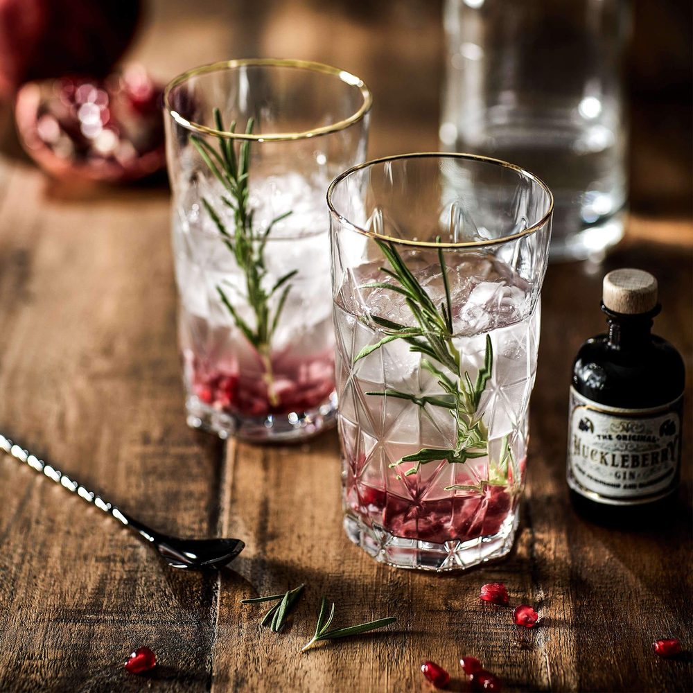 UPSCALE long drink pohár arany szegéllyel 460ml termék 2. képe
