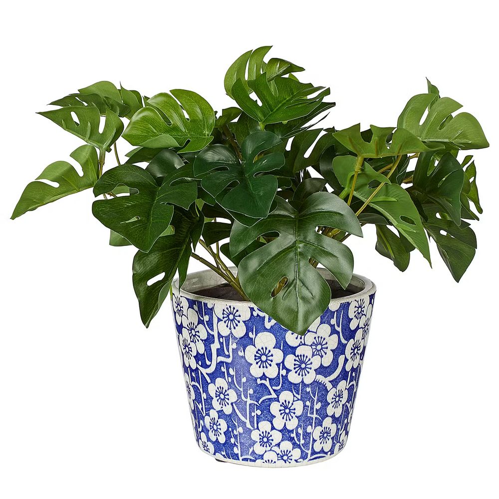 EVERGREEN kaspó, kék virágok  Ø14cm termék 2. képe