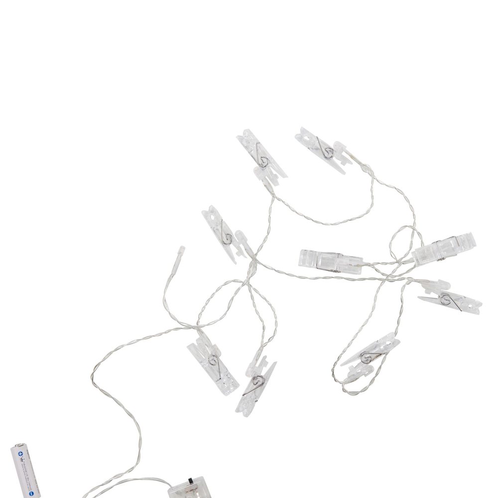 CLIP ART LED égősor USB csatlakozóval, csipesz 10 égővel termék 2. képe