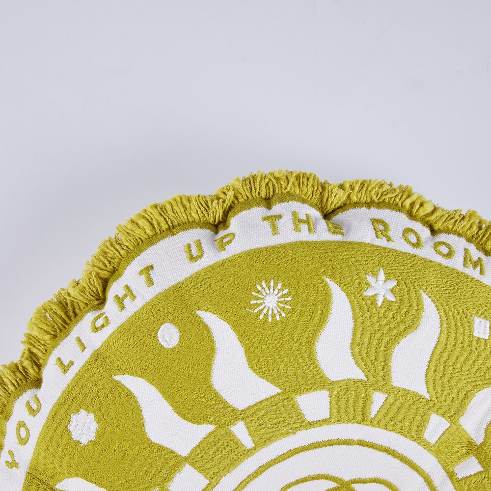 CARTAGENA párna Ø40cm, 'You light up the room' termék 2. képe