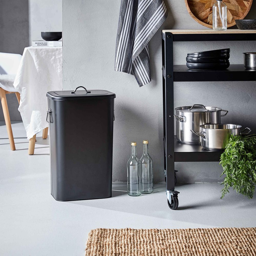 BINSTER szemetes vödör, fekete 41 Liter termék 2. képe