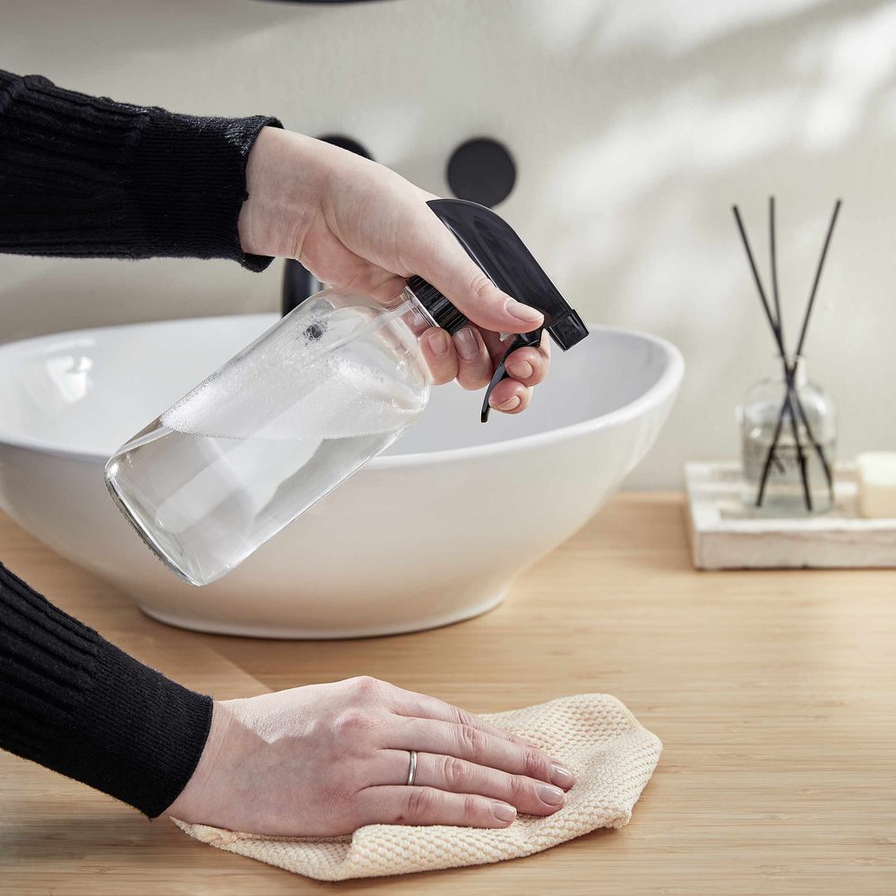 ECO újratölthető szórófejes palack, üveg 500ml termék 2. képe