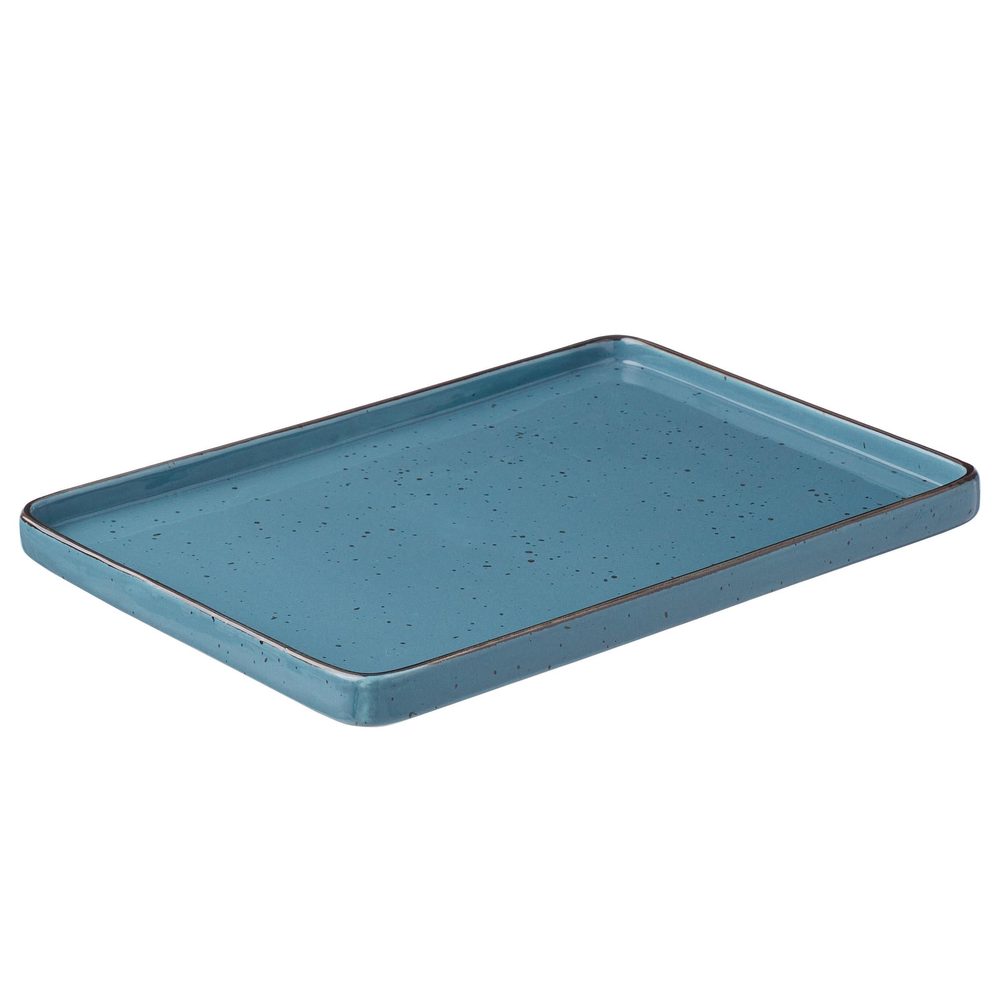 FINCA szögletes lapostányér, kék 22 x 31,5 cm termék 2. képe