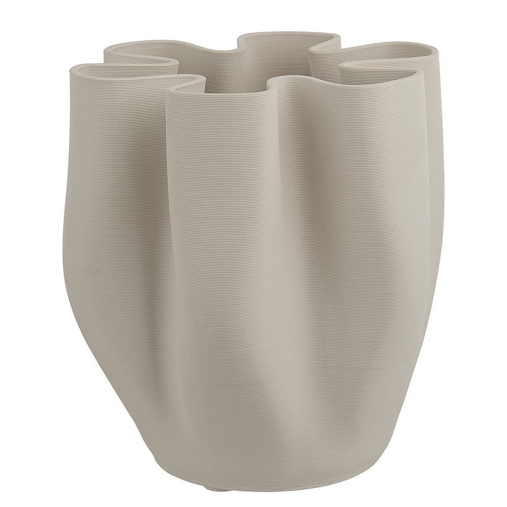 VISION 3D nyomtatott porcelán váza, fehér