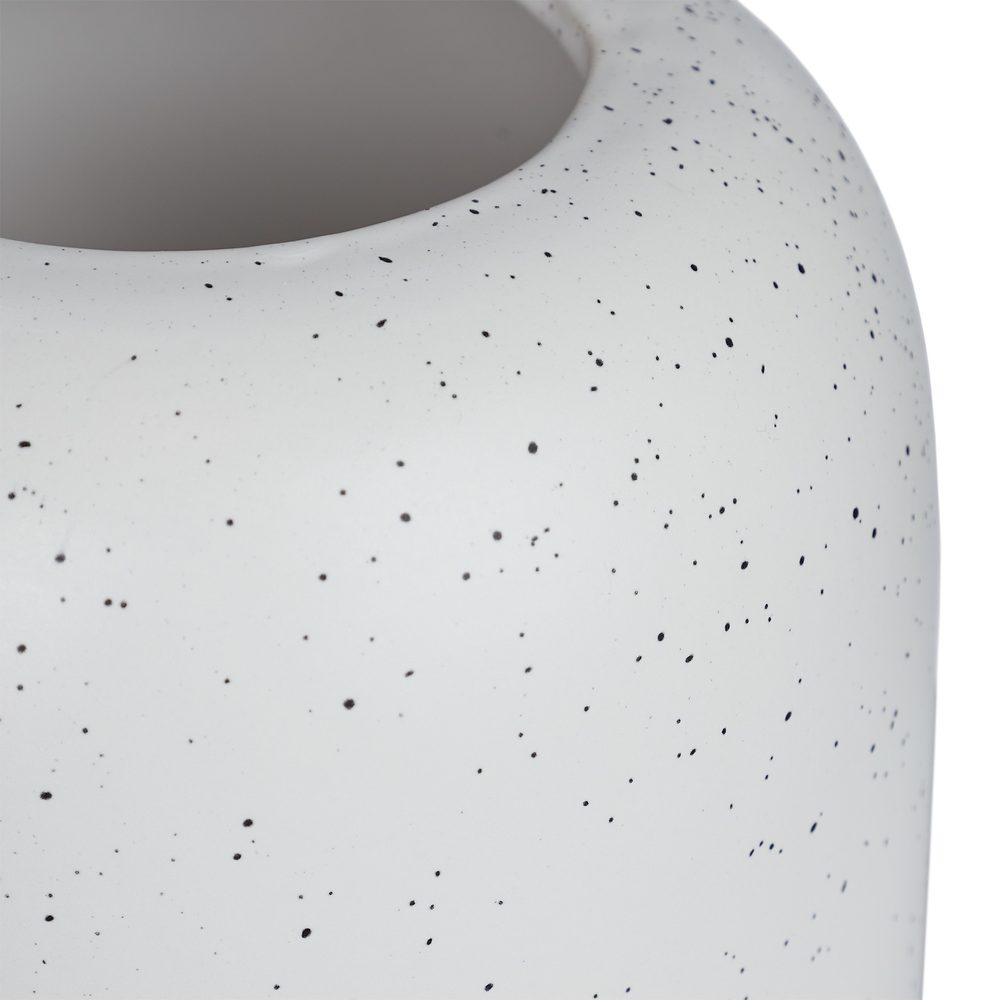 SPECKLE kerámia váza, fehér 24,5 cm termék 2. képe