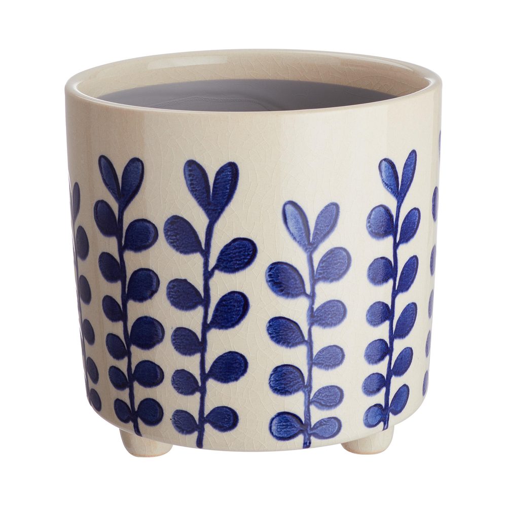 NEW DELFT kaspó, Ø 13,5 cm, virágos akciós termékkép 1