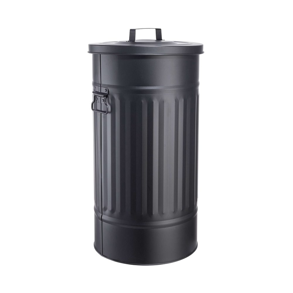 ZINC szemetesvödör/tárolóvödör, fekete 40 l akciós termékkép 1