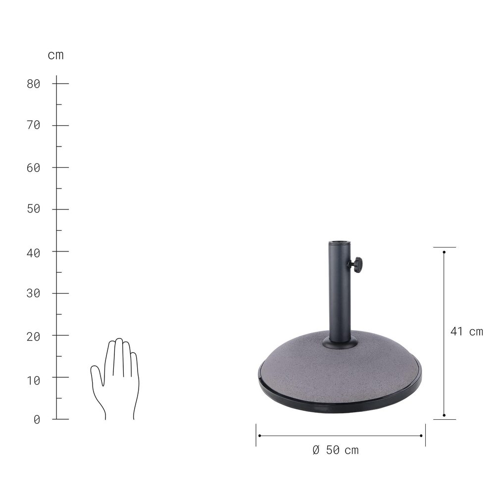 THE ROCK napernyő talp sötétszürke Ø 50 cm termék 2. képe