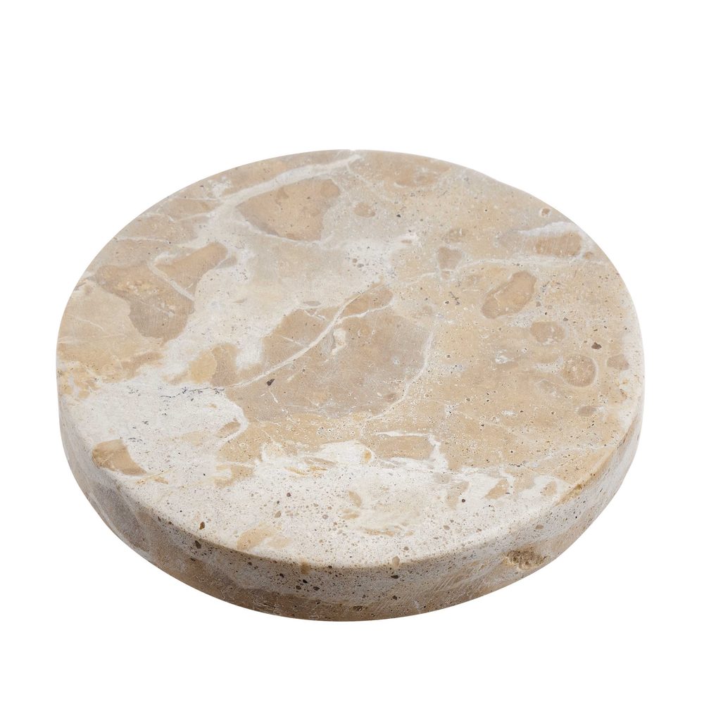 MARBLE márvány poháralátét, bézs Ø10 cm akciós termékkép 1