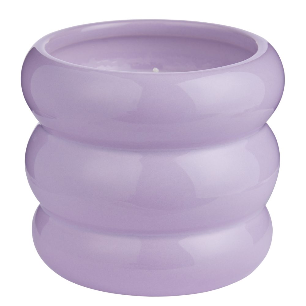 HULA HOOPS szójaviasz illatgyertya, lila 'Lavender Fields' termék 2. képe