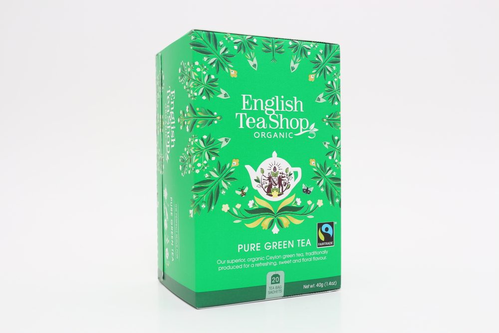 ENGLISH TEA SHOP bio zöld tea, 20 filter akciós termékkép 1