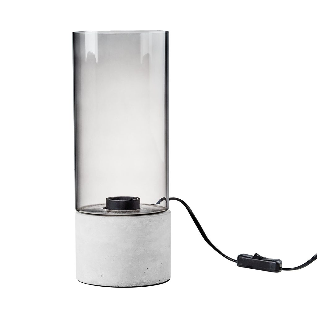 STILO asztali lámpa tartó beton/üveg - Asztali lámpák - Butlers.hu