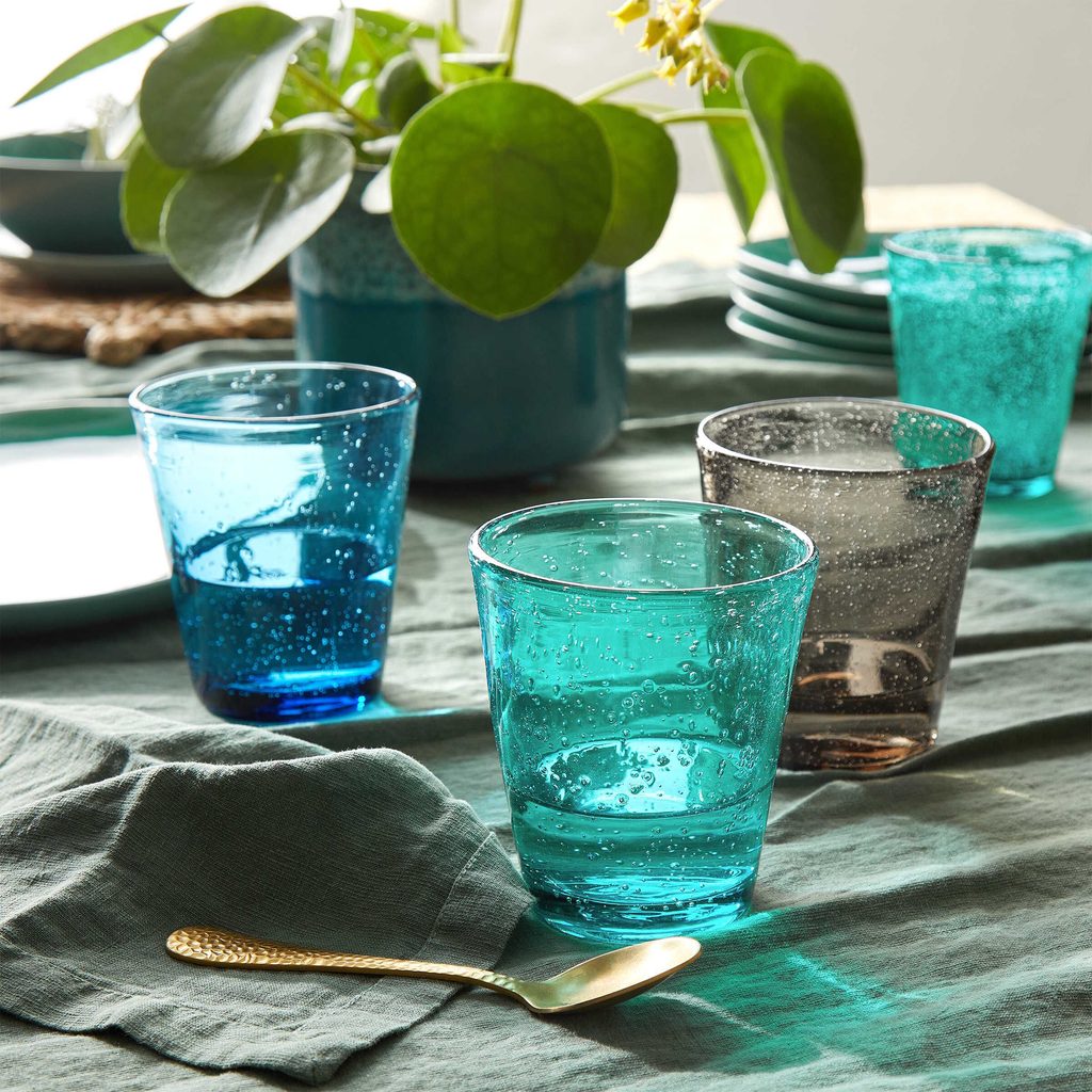 WATER COLOUR pohár kék, 290ml - Vizes poharak - Butlers.hu