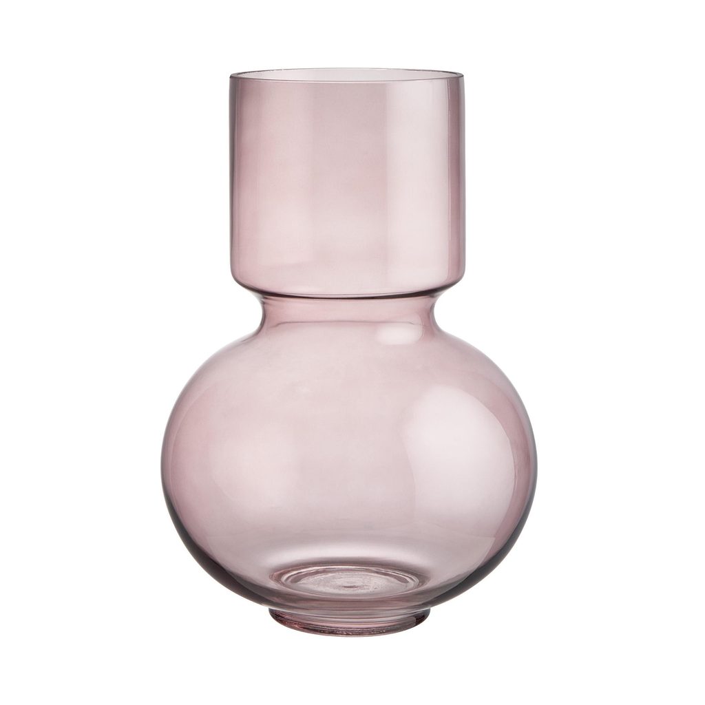 BELLA üveg váza, rózsaszín 30 cm - Vázák - Butlers.hu