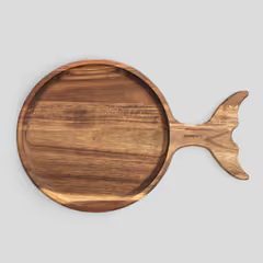 HOME & YOU akácfa tálaló deszka, hal 22 x 33 cm