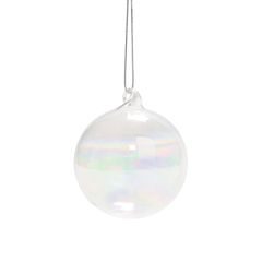 HANG ON üveggömb átlátszó Ø 8 cm, 6 db-os szett