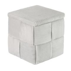 TOTEM kordbársony ülőke tárolóval világosszürke