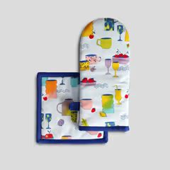 HOME & YOU pamut edényfogó kesztyű és alátét, színes edények