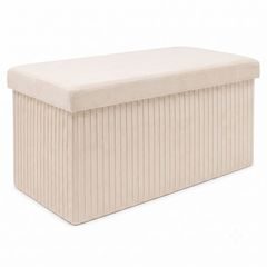 MALAGA összehajtható tárolós puff 76 cm ,bézs