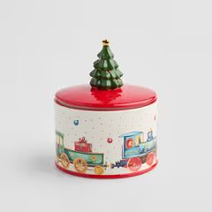 HOME & YOU kerámia tároló piros 15,5x19,5cm