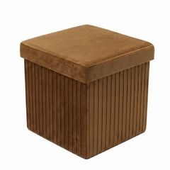 MALAGA összehajtható tárolós puff 38 cm ,barna