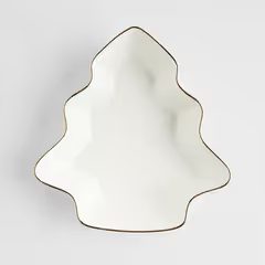 HOME & YOU tál arany szegéllyel, 26x27cm, fenyőfa