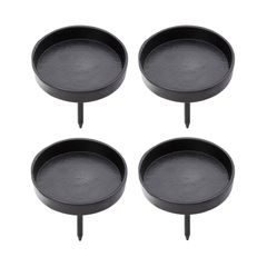 ADVENT koszorúba szúrható gyertyatartó, fekete Ø8cm, 4 db-os szett