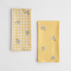 HOME & YOU konyharuha szett 45x65cm sárga virág 2db