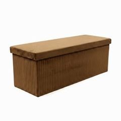 MALAGA összehajtható tárolós puff 110 cm ,barna
