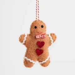 HOME & YOU filc karácsonyfadísz mézeskalács figura