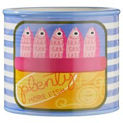 TIN mini kerámia kaspó Ø9 cm, szardínia