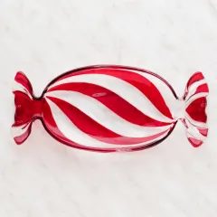 HOME & YOU üveg tál 15x34cm, cukorka