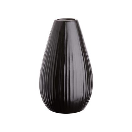RIFFLE váza, fekete Ø 9 cm - Vázák - Butlers.hu