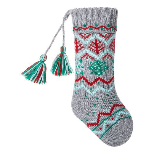 X-MAS KÖTÖTT KARÁCSONYI ZOKNI, NORVÉGMINTÁS