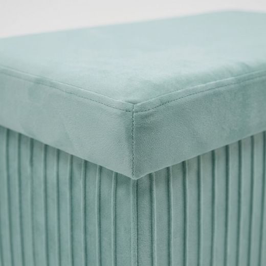 MALAGA ÖSSZEHAJTHATÓ TÁROLÓS PUFF 76 CM ,MENTA