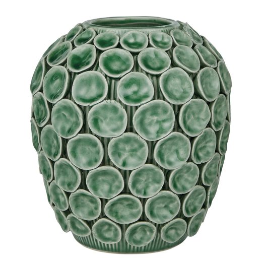 ENCHANTED FOREST KERÁMI VÁZA 18 CM , TÜRKIZ