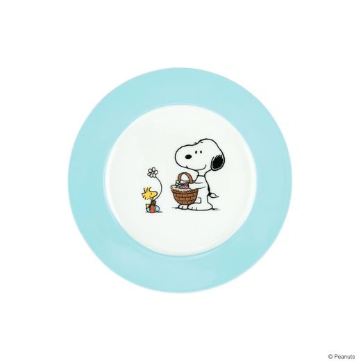 PEANUTS TÁNYÉR SNOOPY HÚSVÉT KÉK