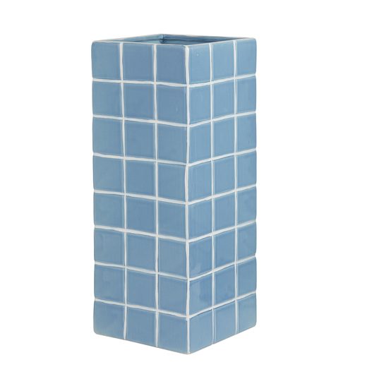 TILES KERÁMIA VÁZA 33 CM, KÉK