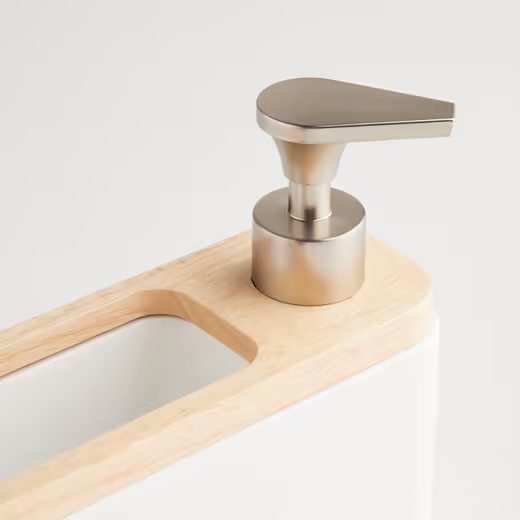 HOME & YOU MOSÓSZER ADAGOLÓ ÉS KEFE , FEHÉR 18CM